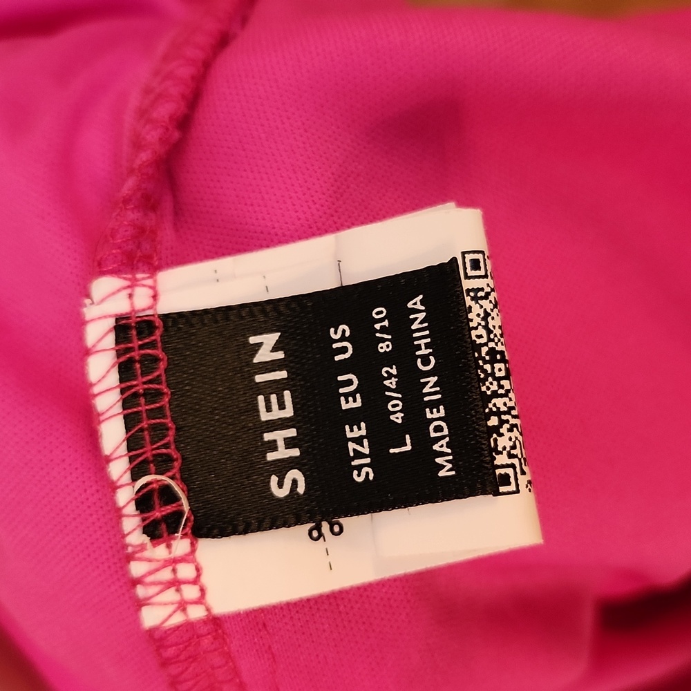 Hot Pink Mini Dress - Picture 2 of 3